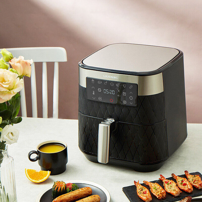 5.5L Large Capacity 1700W LED Digital Touchscreen Electric Hot Air Fryers