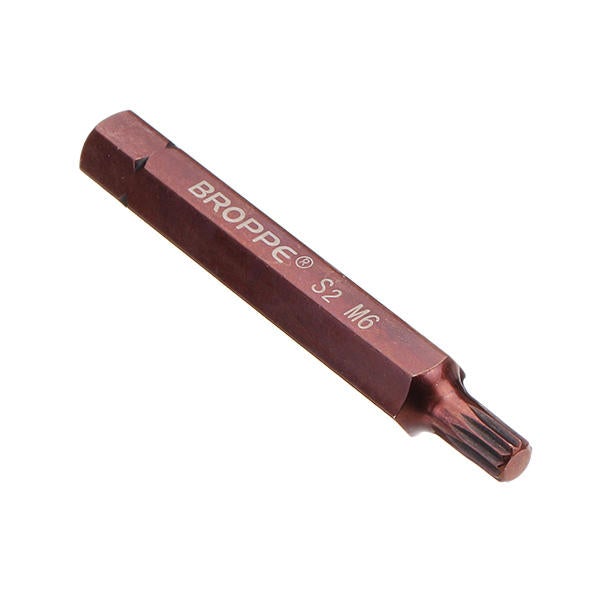 5pcs M5-M12 75mm Magnetic Star Screwdriver Bit S2 Steel 10mm Hex Shank