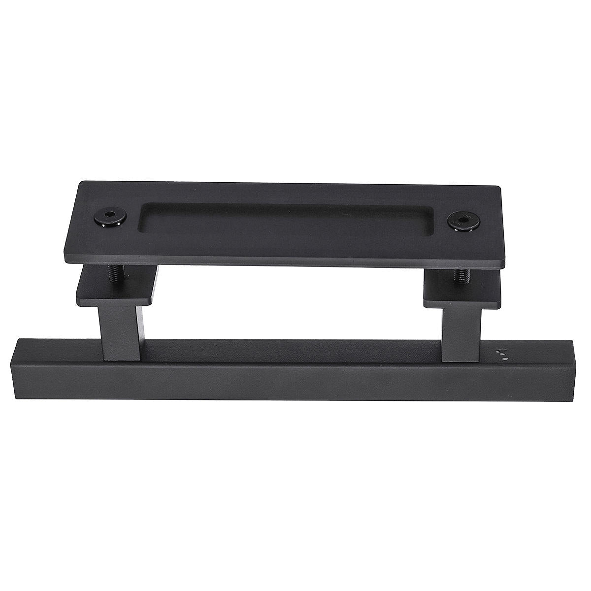 12 Inch Rustic Barn Door Handle for Sliding Door Barn Door Hardware Black Door Pull Plate Antique Long Base Gate Handles Pulls Push