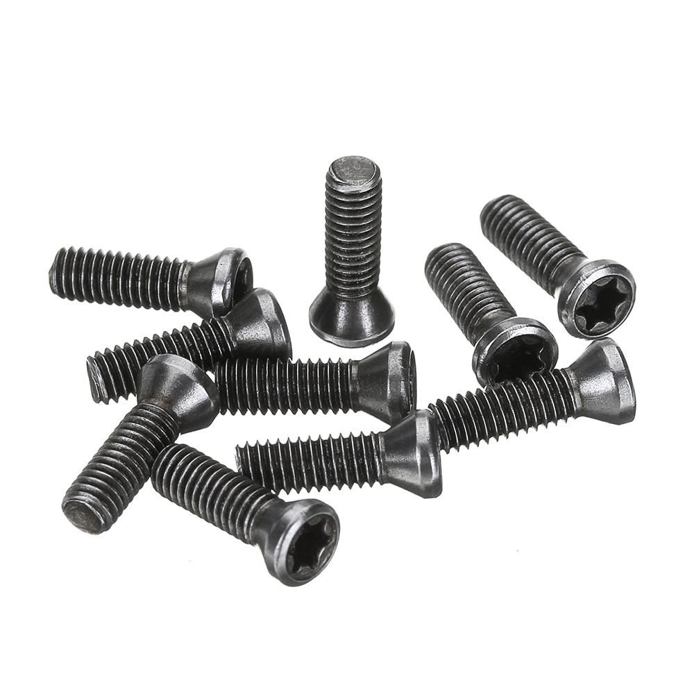 10Pcs M3.5 Tungsten Button Head Torx Security Screw for Carbide CNC Machine 12mm
