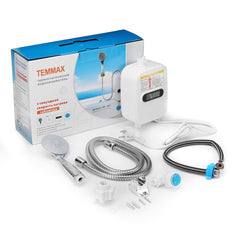 3500W Mini Instant Electric Shower Kitchen Bathroom Auto power-off Hot Water Heater