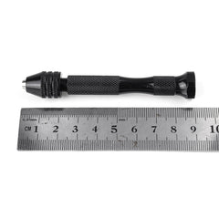 Mini Micro Hand Drill with 20Pc 0.3-1.6mm Bit Keyless Chuck Set Pin Vise Rotary
