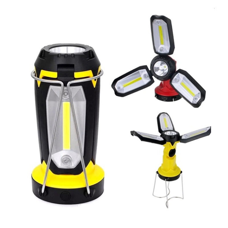 Rechargeable Camping Lantern Flashlight Hanging Camping Light Portable Collapsible Light