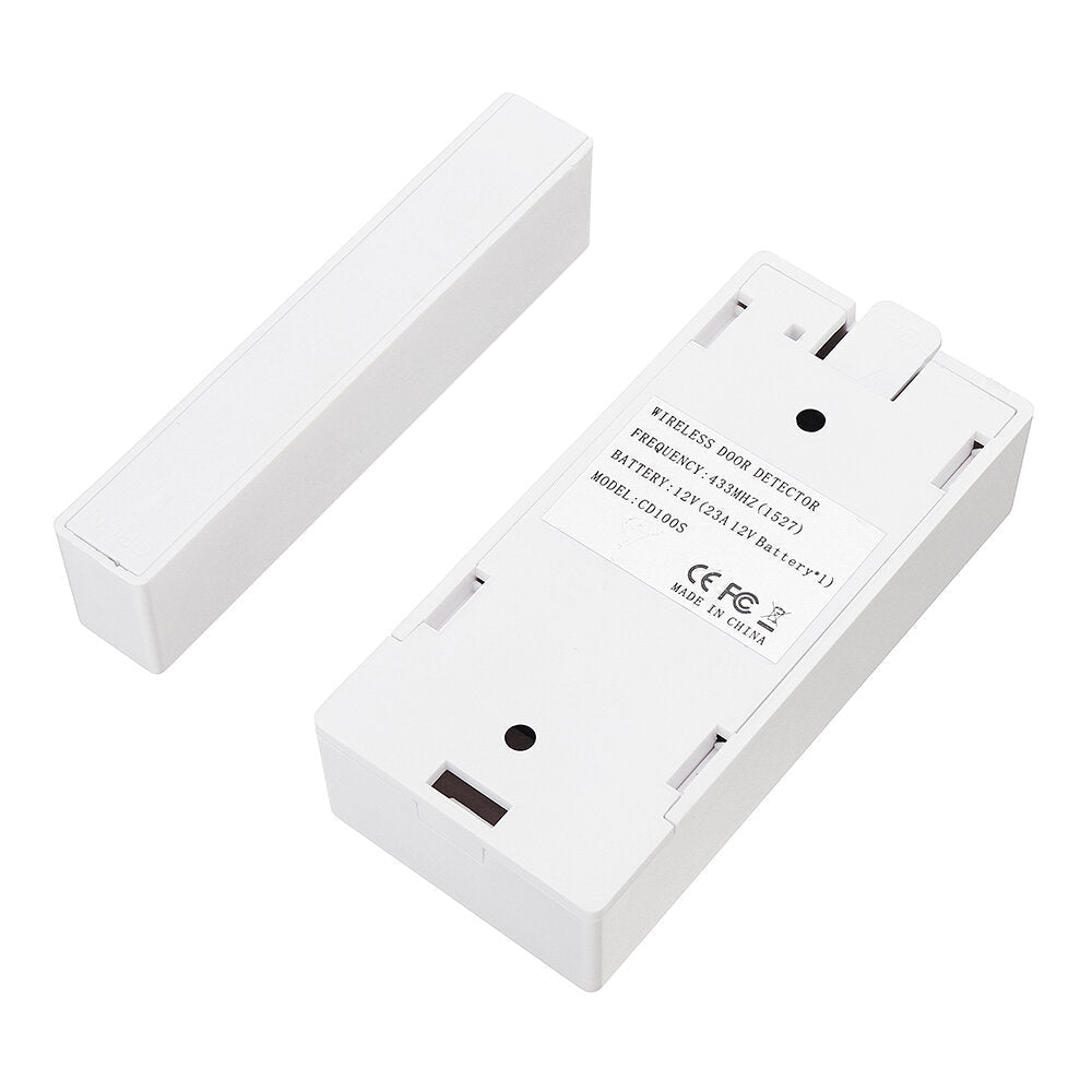 Door Window Sensor Compatible With RF Bridge For Smart Home Alarm Security,433Mhz