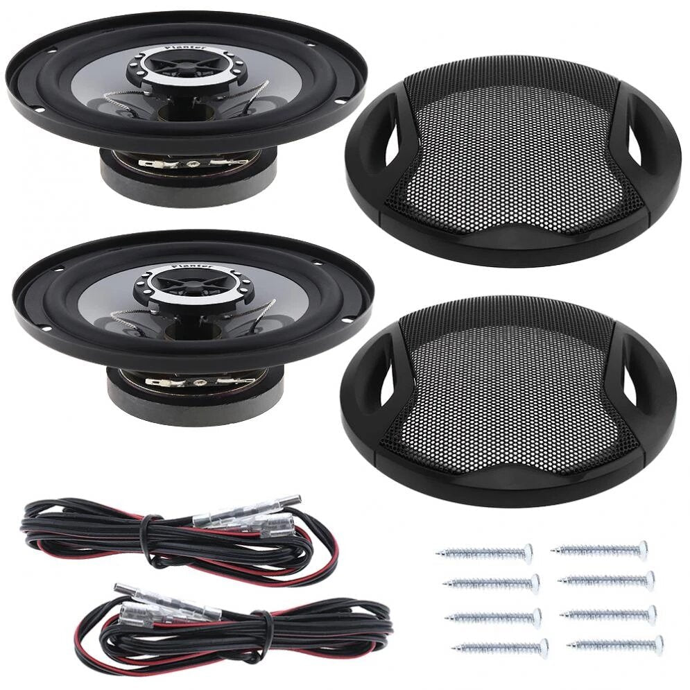 2pcs Bakeey 6.5 Inch 12V 400W Car Hi-Fi Coaxial Speaker Vehicle Door Auto Audio Music Stereo Full Range Frequency Speakers for Cars