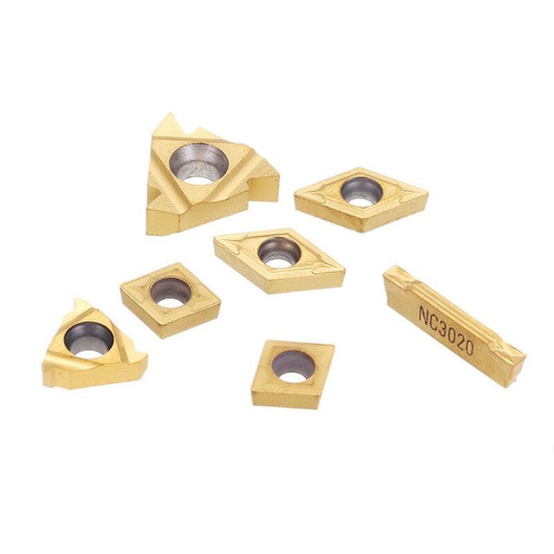 7pcs Carbide Inserts for 12mm Shank Lathe Boring Bar Turning Tool Holder 11IR 16ER Carbide Inserts