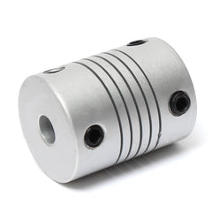5pcs 5mm x 8mm Aluminum Flexible Shaft Coupling OD19mm x L25mm CNC Stepper Motor Coupler Connector