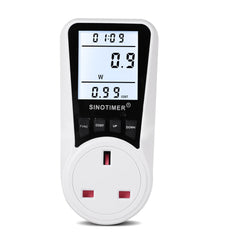 Plug Socket Digital Wattmeter Meter Power Consumption Watt Energy Meter KWh Electricity Analyzers Monitors with Backlight 110V/220V