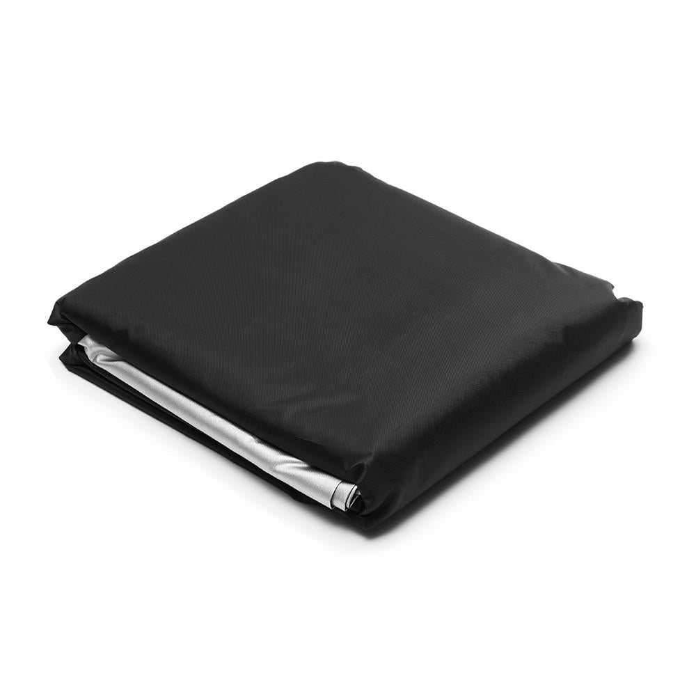 200x200x80cm 210D Polyester Anti-Dust Sofa Barbecue Stove Furniture Waterproof Cover Black/Silver