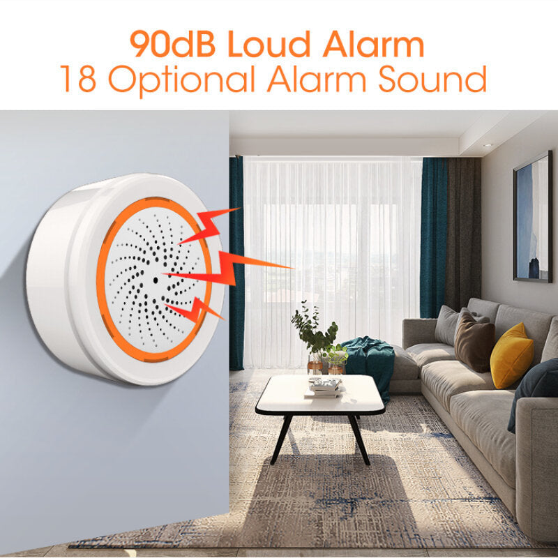 Temperature Humidity Smart Alarm Sensor Sound Light Sensor Smart LIfe Security Accessories