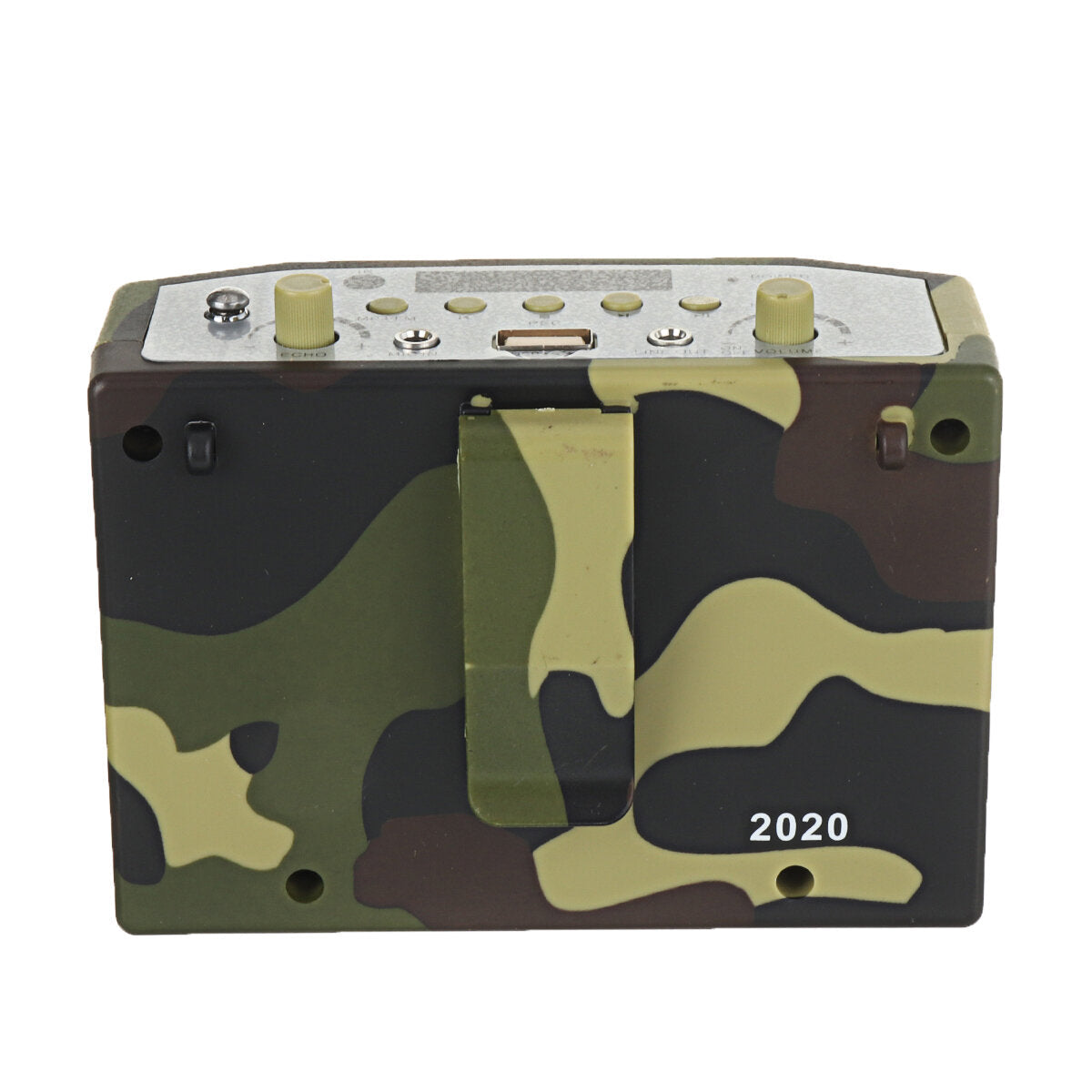 Rechargeable Camouflage Hunting 25W Speaker Sound Decoy 100Hz-10KHz FM Radio MP3 Player with Remote Control for Hunting Meeting Tour Guide