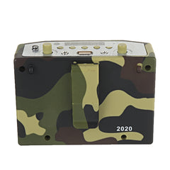 Rechargeable Camouflage Hunting 25W Speaker Sound Decoy 100Hz-10KHz FM Radio MP3 Player with Remote Control for Hunting Meeting Tour Guide