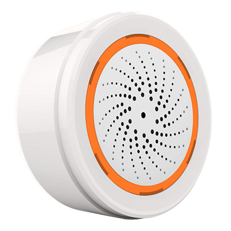 Smart Home Temperature & Humidity Sensor Thermometer Hygrometer Sound Light Alarm Detector