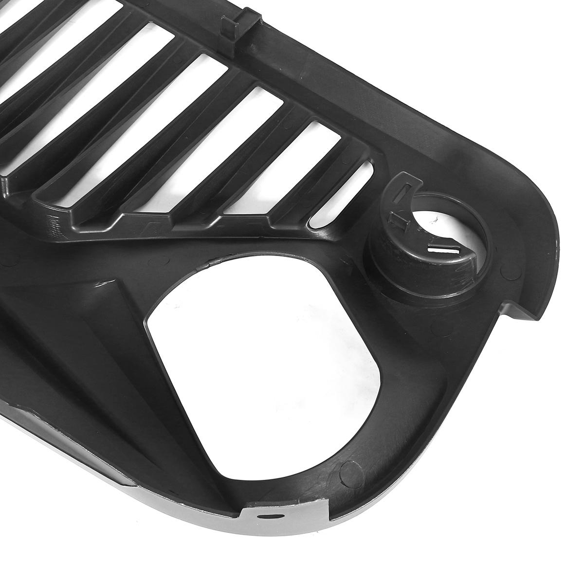 Black Front Hood Grille For Jeep Wrangler 2007-2017