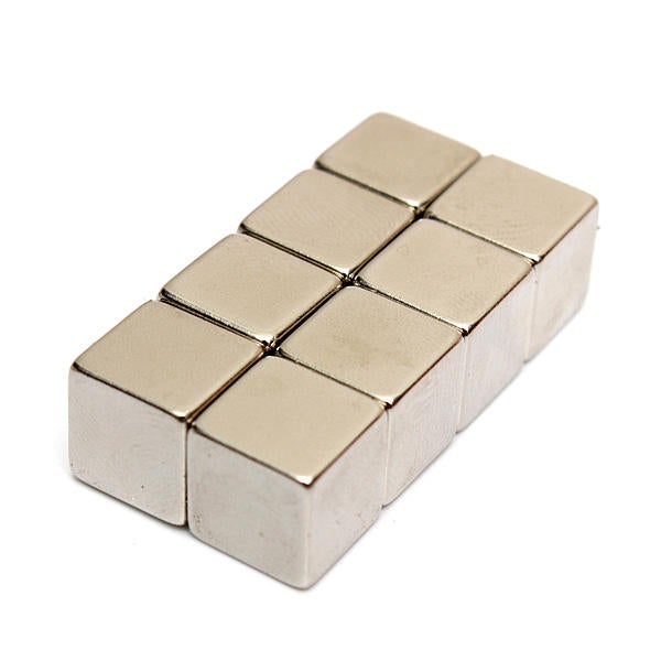 20Pcs N50 Rare Earth Magnet 10mm Cube Block Neodymium Super Strong Fridge