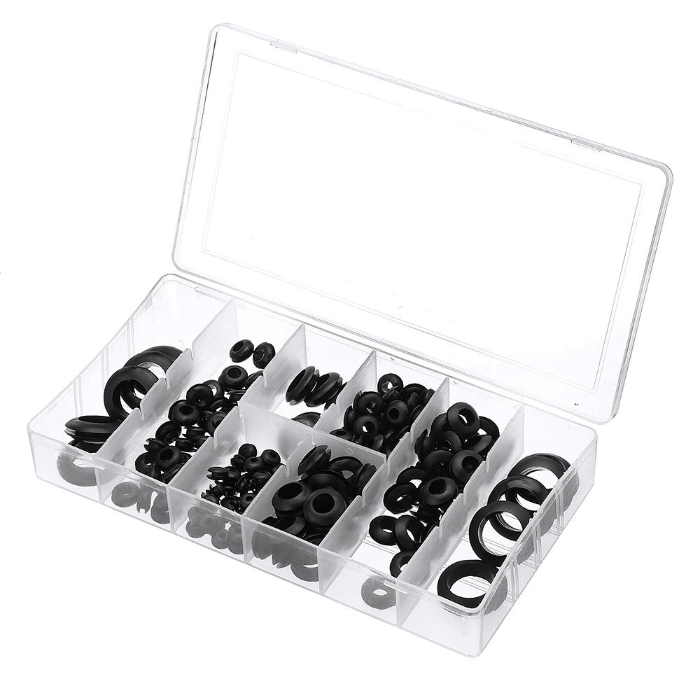 180Pcs Rubber O Ring Washer Grommets Ring Anti-slip Gasket Seal Assortment Set