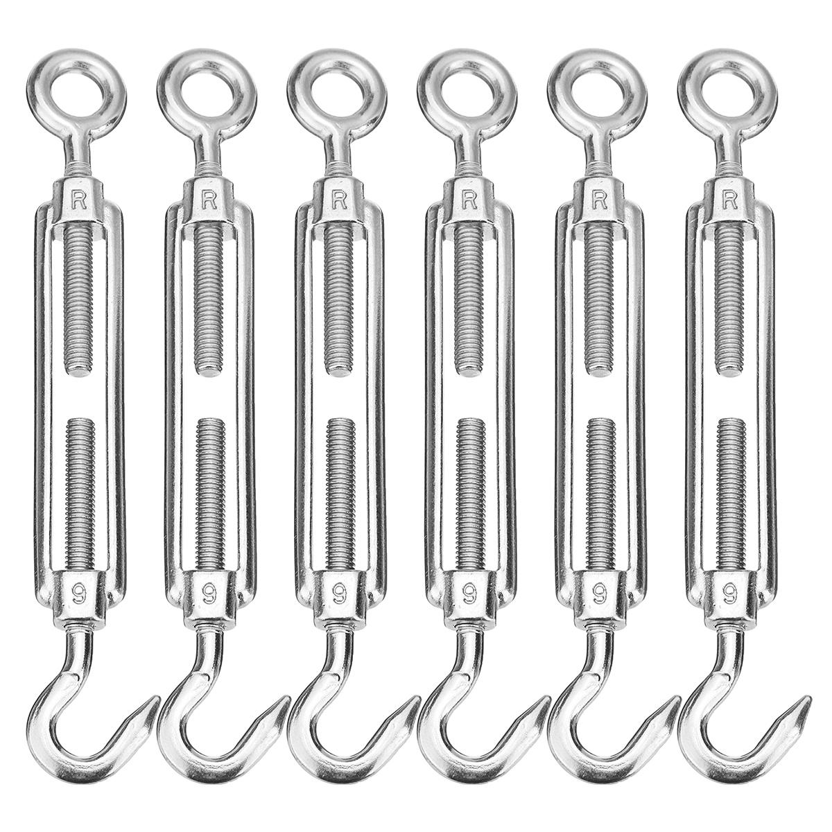 Turnbuckles M3 Stainless Steel Wire Rope Thimble M3 Clip Swage for Marine Boat Shade Sail