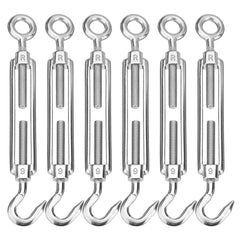Turnbuckles M3 Stainless Steel Wire Rope Thimble M3 Clip Swage for Marine Boat Shade Sail