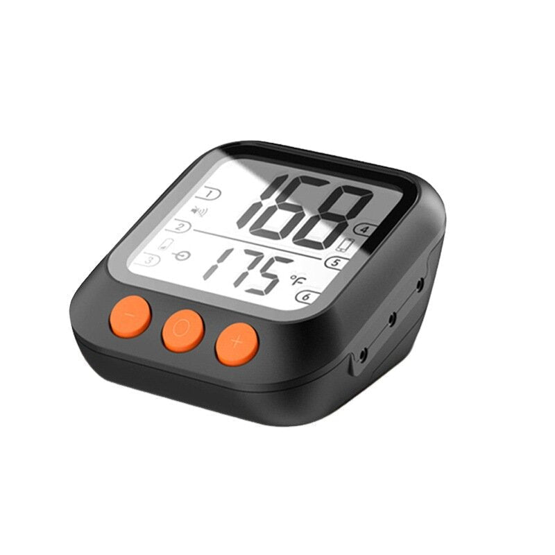 LCD Large Wide-angel Display Bluetooth Intelligent Barbecue Meat Thermometer 3.5"