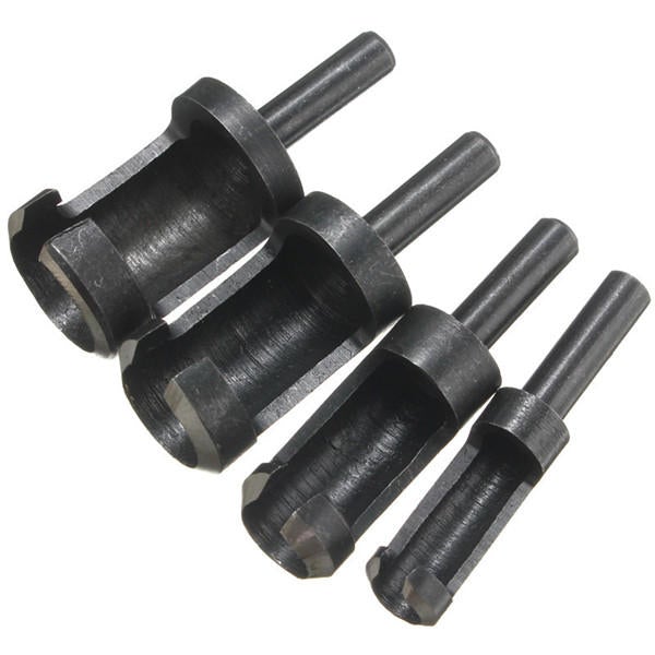 4pcs 6mm/10mm/13mm/16mm Wood Working Tenon Plug Cutters Hole Cutter Drill
