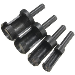 4pcs 6mm/10mm/13mm/16mm Wood Working Tenon Plug Cutters Hole Cutter Drill