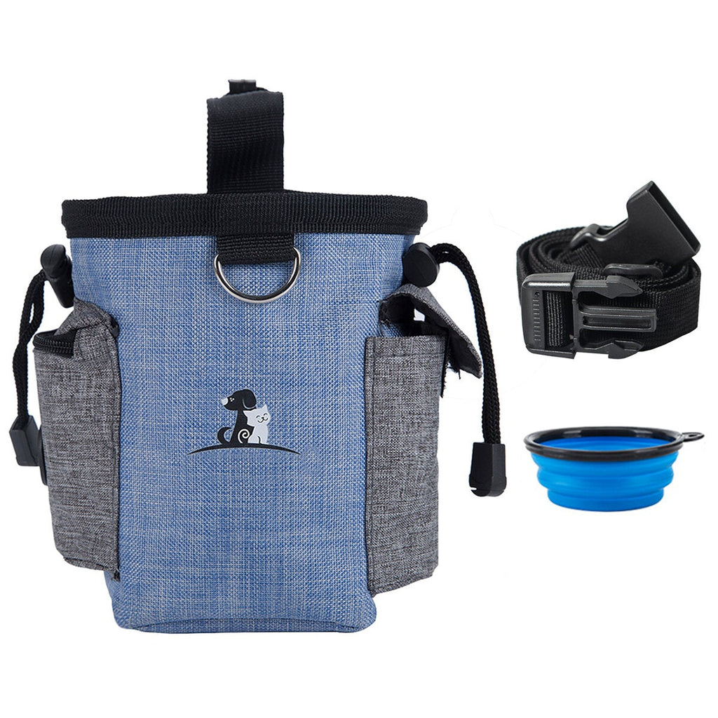 Dog Treat Pouch Dog Obedience Agility Training Treat Bags Detachable Pup Feed Pocket Puppy Snack Reward Waist Bag