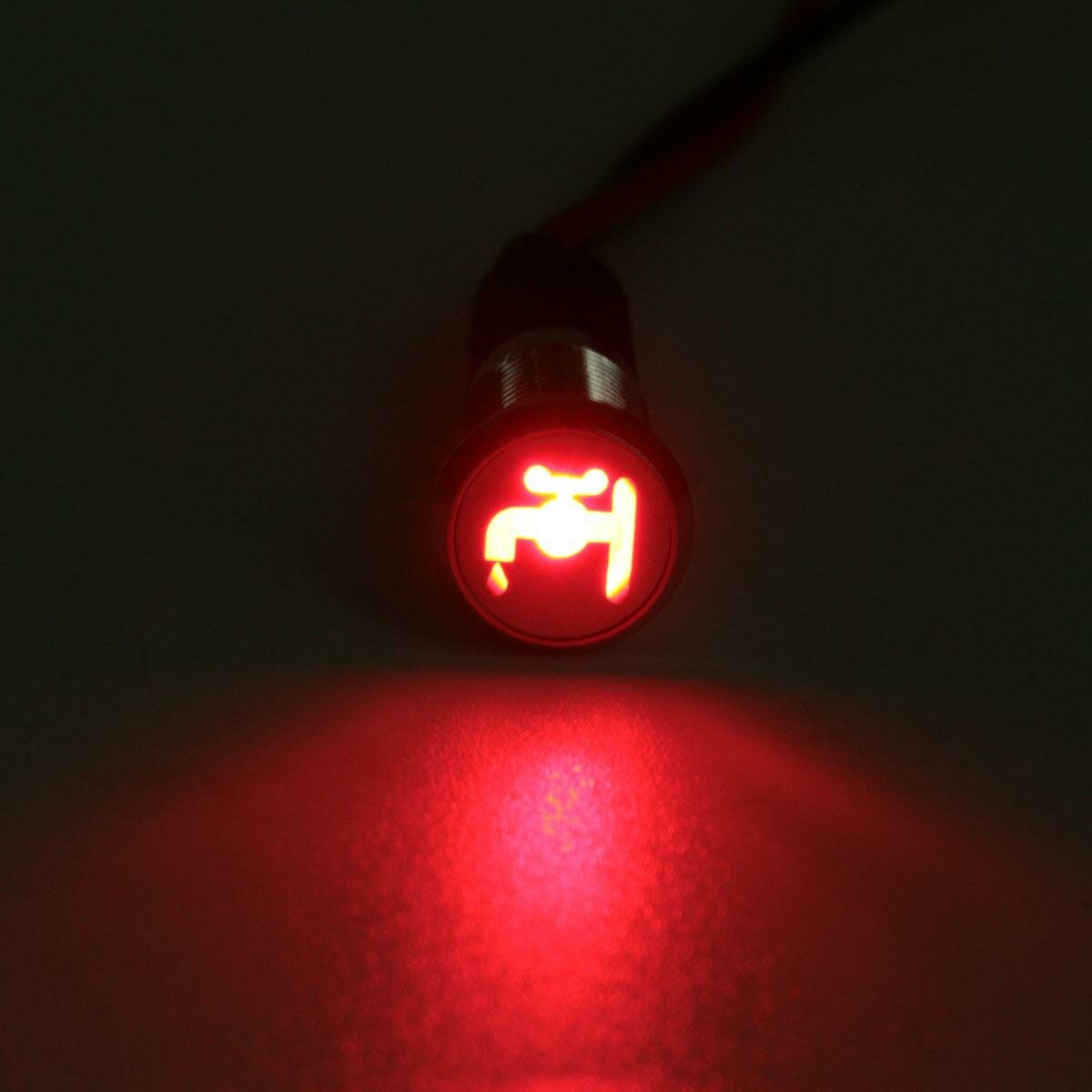 8mm 12V LED Dash Panel Indicator Light Lamp Car Van Boat Faucet Pattern