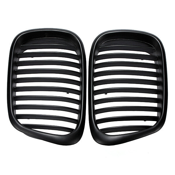 Pair Front Grille Grill Black for BMW E39 5 Series