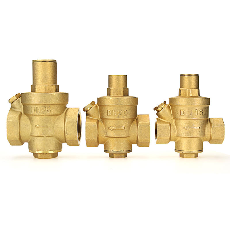 Brass Adjustable Water Heater Pressure Reducing Valve 1/2" 3/4" 1" 1-1/4" 1-1/2" 2" Safety Relief Valve Pressure Regulator Controller