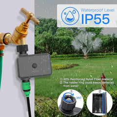 Smart Bluetooth Water Timer Rain Delay Programmable Irrigation Timer for Garden Agriculture and Forestry