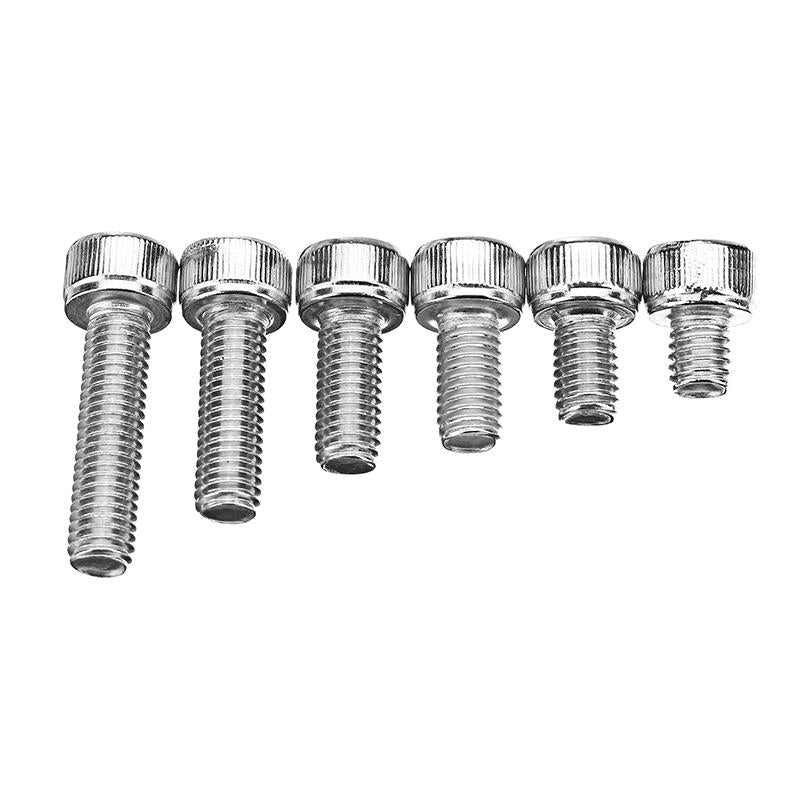 60Pcs M5 Stainless Steel 6-20mm Hex Socket Cap Head Screw Allen Bolt Assortment Kit