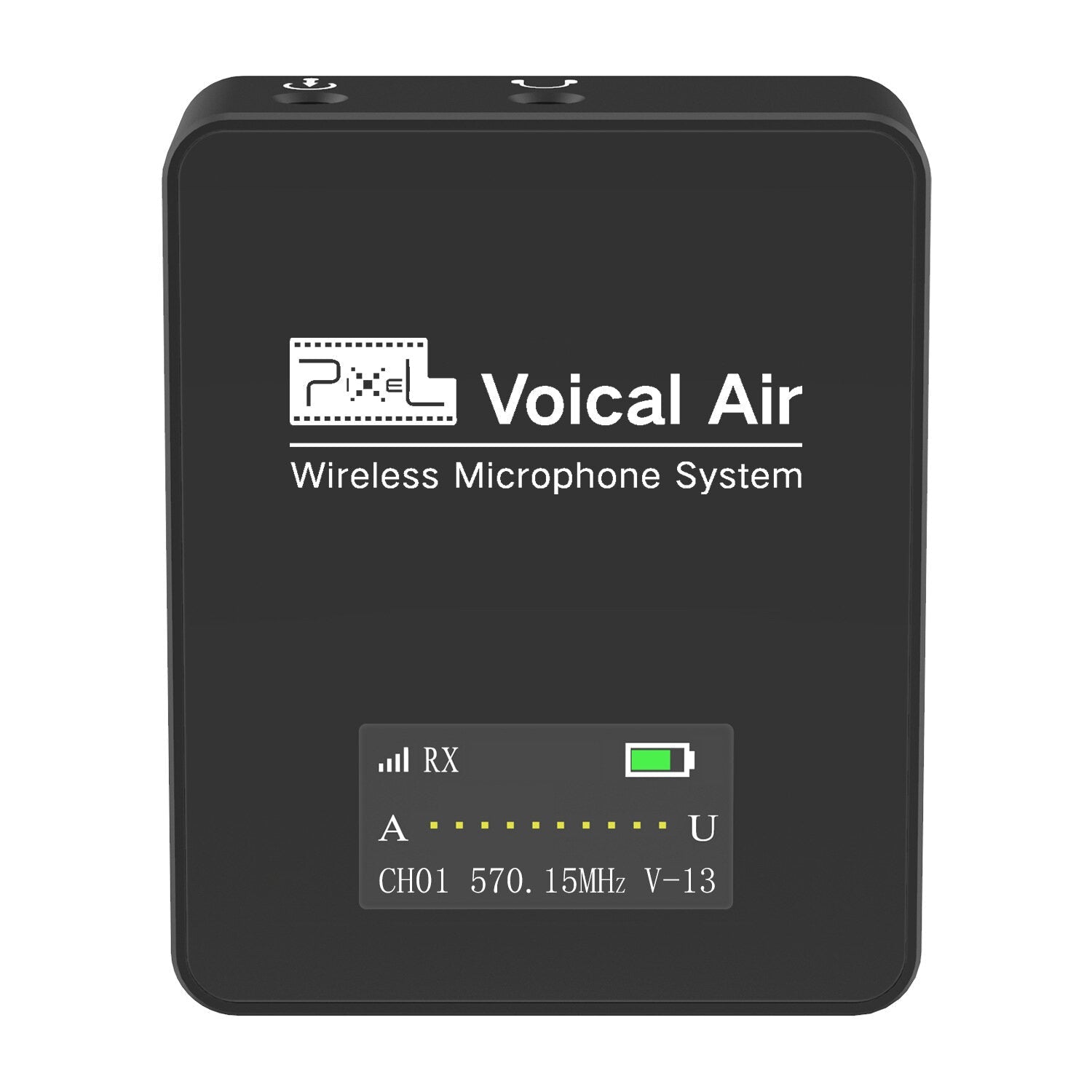 Wireless Lavalier Lapel Microphone System with Transmitter and Receiver for Smartphones Camera