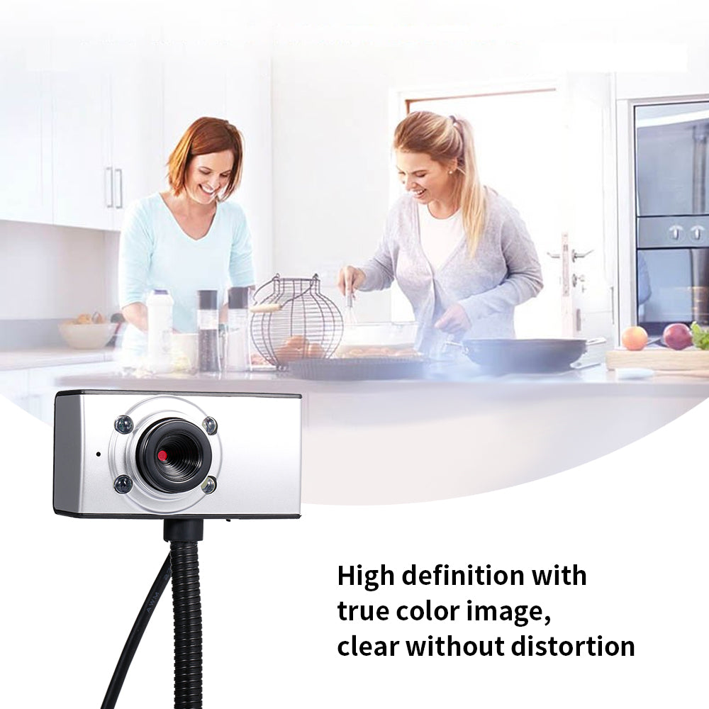 480P HD Webcam CMOS USB 2.0 Wired Drive-free Computer Web Camera Built-in Microphone Camera for Desktop Computer Notebook PC