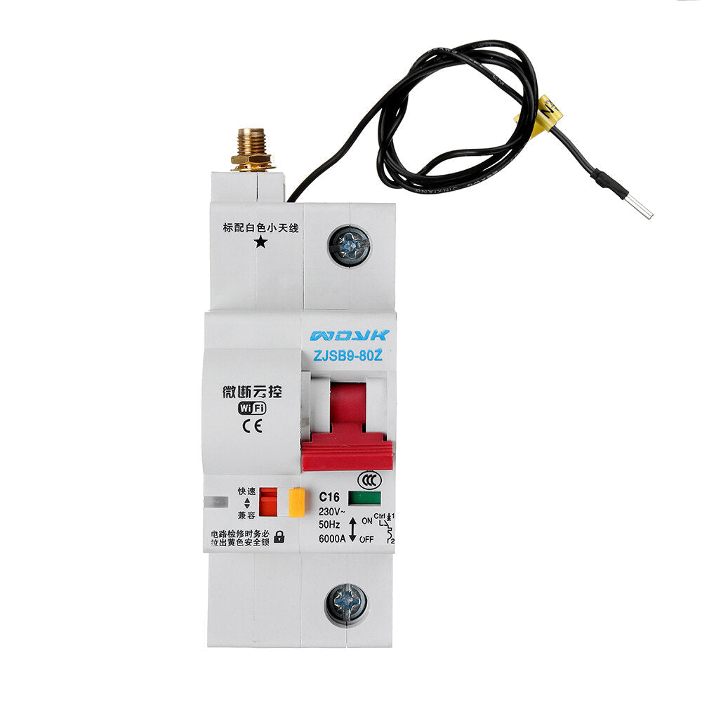 WiFi Smart 10A Switch Circuit Breaker Automatic Recloser Overload Short Circuit Protection for Amazon Alexa Google Home