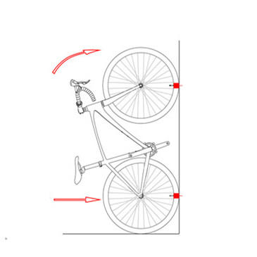 Bike Parking Rack Storage Holder Indoor Wall Vertical Bicycle Bracket