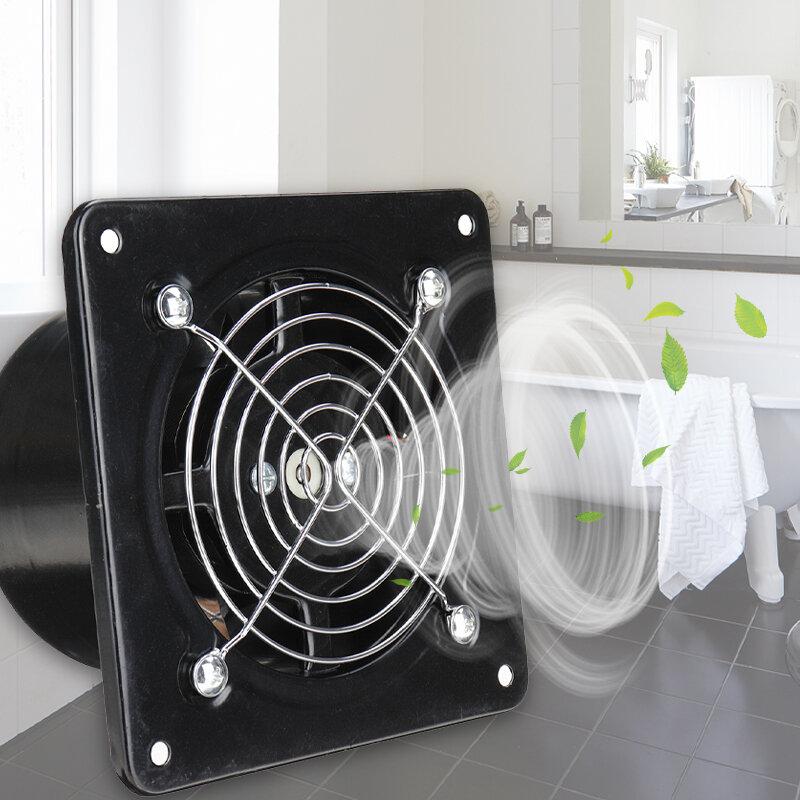 8 Inch Black Shell Stainless Steel Fan Blade High-speed Silent Exhaust Fan