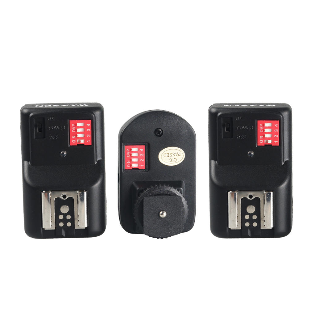 Wireless Flash Trigger Transmitter Set with 2 Receivers for Camera 16 Channels
