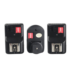 Wireless Flash Trigger Transmitter Set with 2 Receivers for Camera 16 Channels