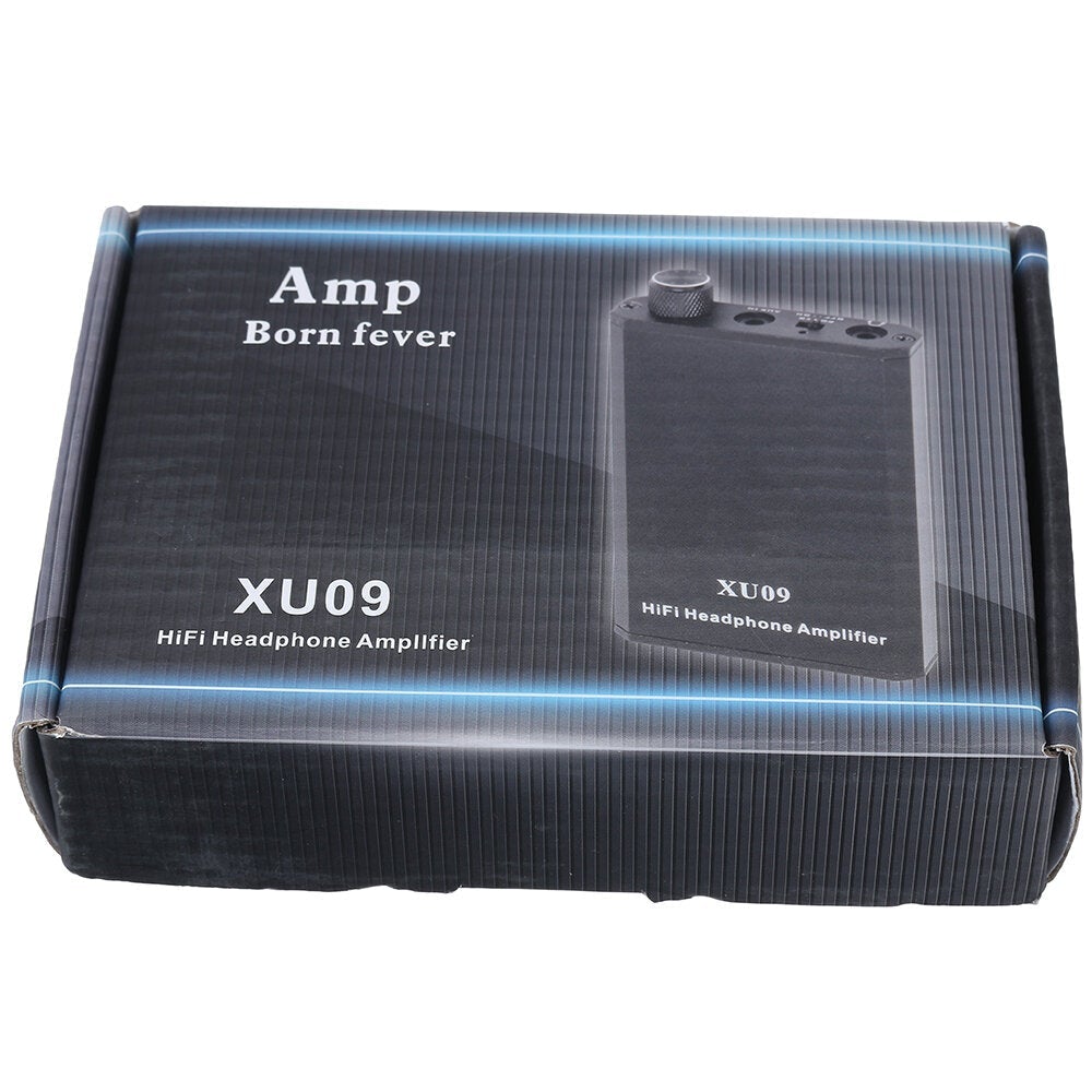 Earphone Amplifier Rechargeable High Performance Stereo XU09 Portable Headphone Amplifier Built-in Battery for Laptop PC
