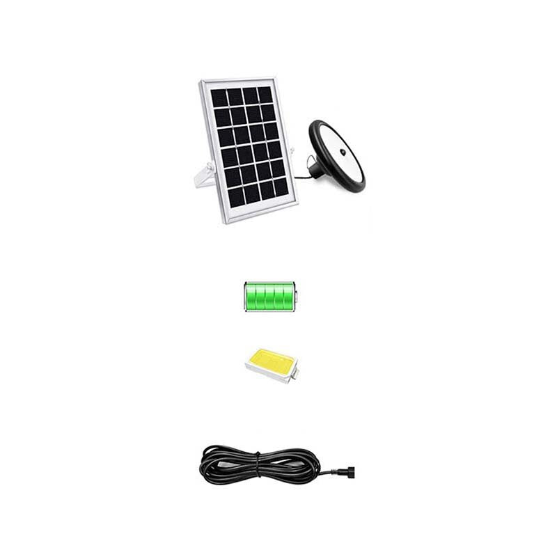 Double Head Solar Pendant Light Waterproof High Capacity Outdoor Indoor Solar Lamp Suitable For Courtyards Garages Etc