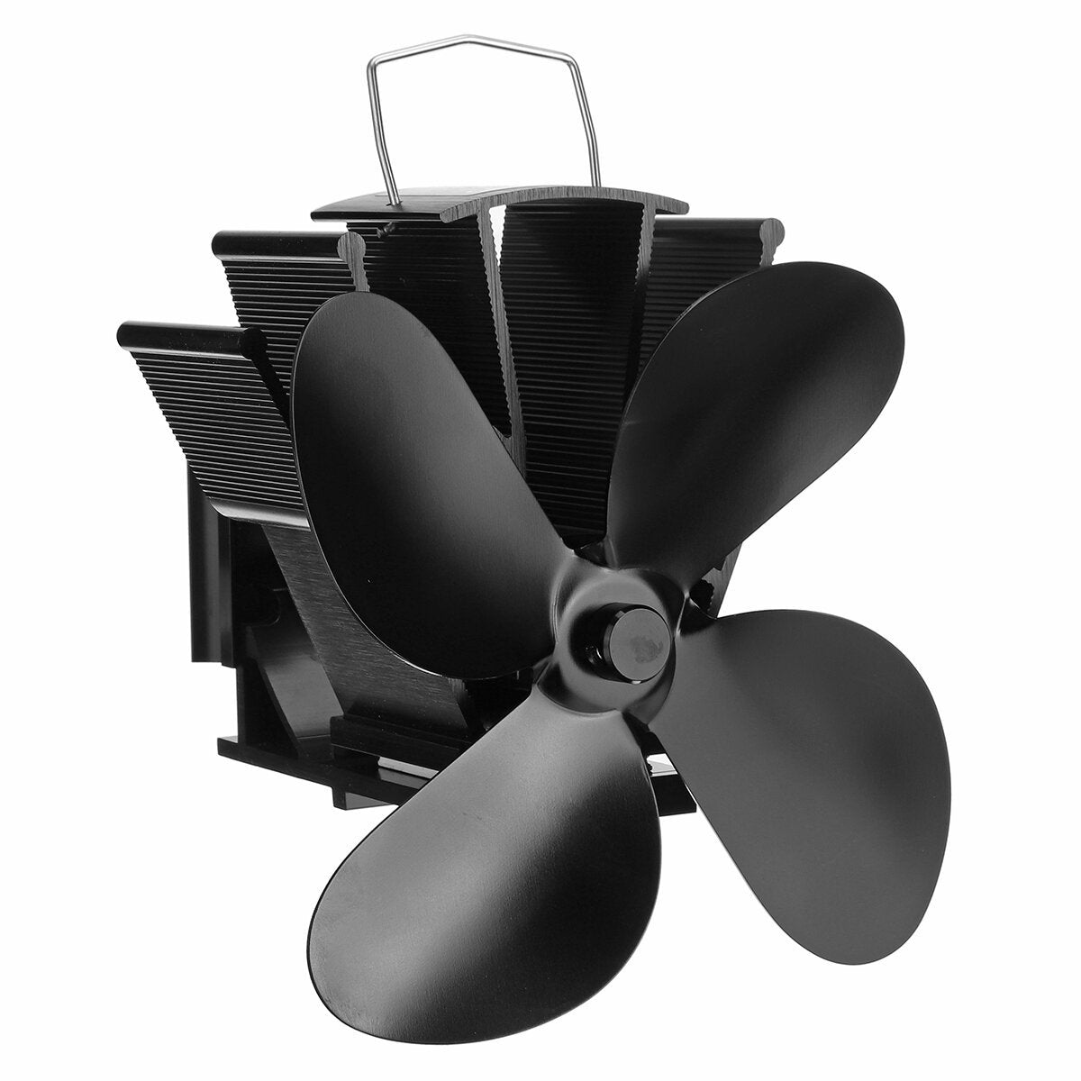 Christmas Style 4-Blade Heat Powered Stove Fan Fireplace Log Wood Burner Eco Fan 55C-350C