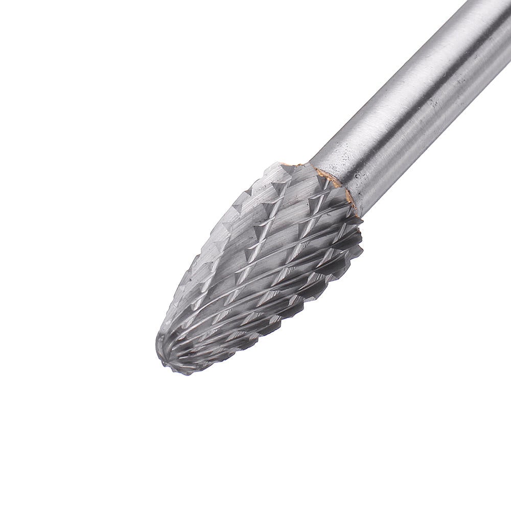 4Pcs 150-160mm Tungsten Carbide Rotary Burr Set 6mm Shank for Die Grinder Drill DIY Woodworking Metal Carving Polishing Engraving Drilling