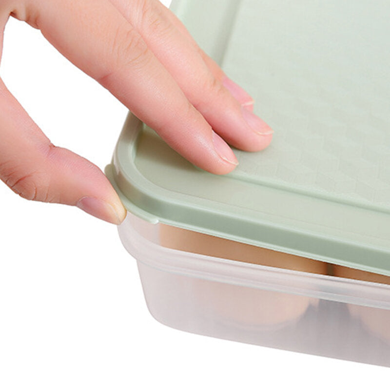 Kitchen 24 Grid Egg Carton Refrigerator Storage Box Portable Picnic Plastic Egg Carton Egg Tray