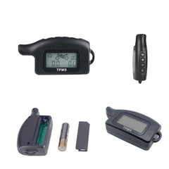 Motorcycle LCD TPMS Tire Pressure Monitor External Sensors Tyre Monitoring System Moto Tools