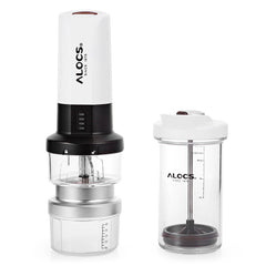 Outdoor Tableware Electric Portable Coffee Maker Camping Coffee Grinder with Camping Light Function Coffee Machine Filter Sets