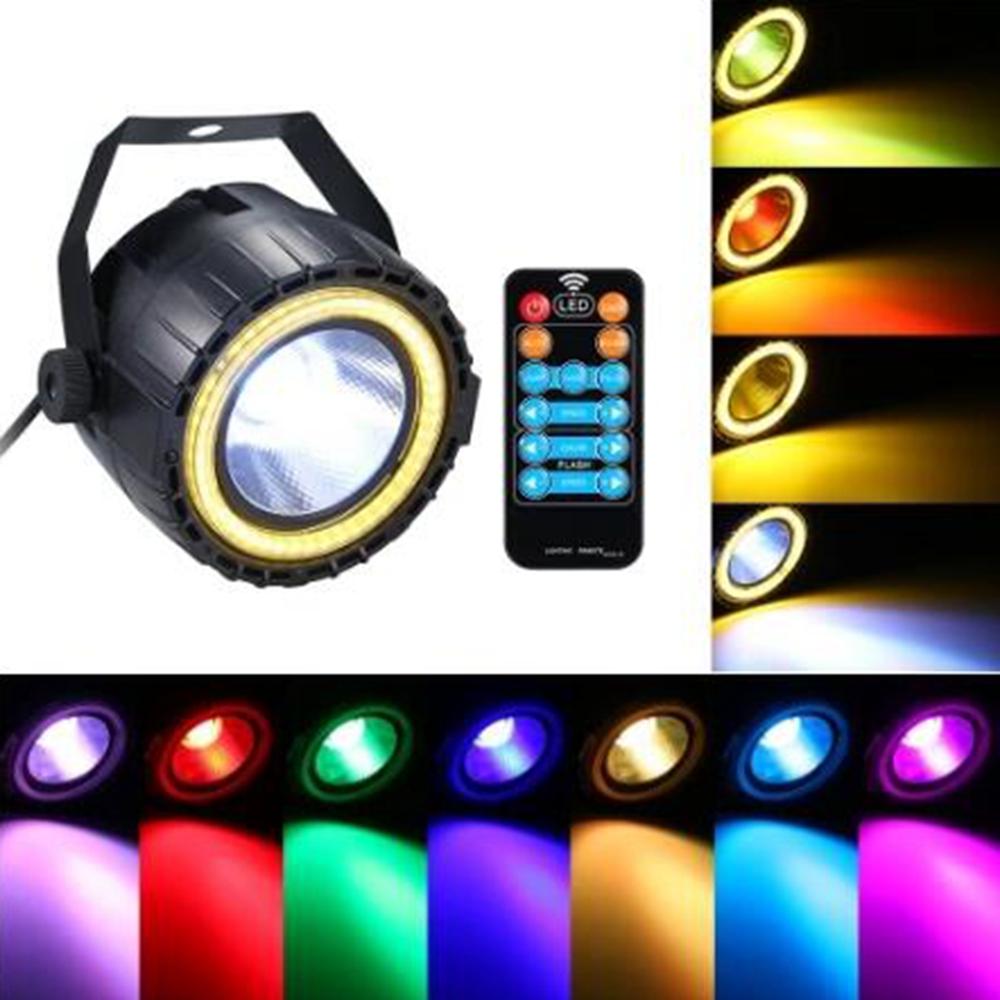 AC90-240V 15W RGB LED Stage Light Remote Control Sound-activated Par Lamp for Christmas