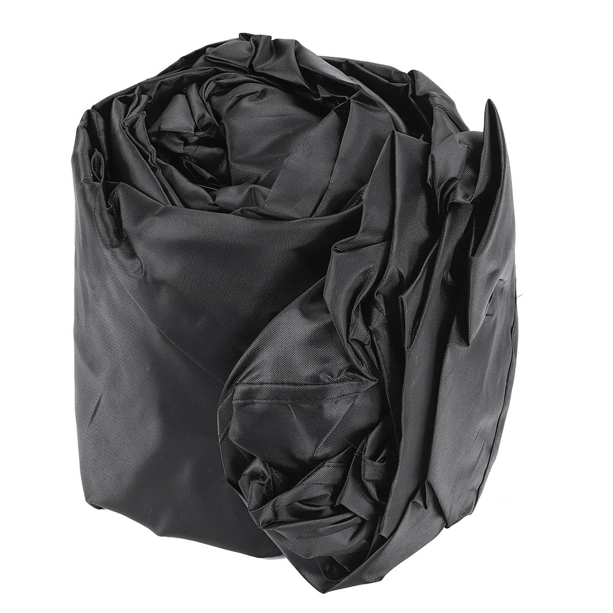 11-13ft 14-16ft 17-19ft 20-22ft Boat Cover UV-Protected Premium Heavy Duty 210D Trailerable Canvas Black