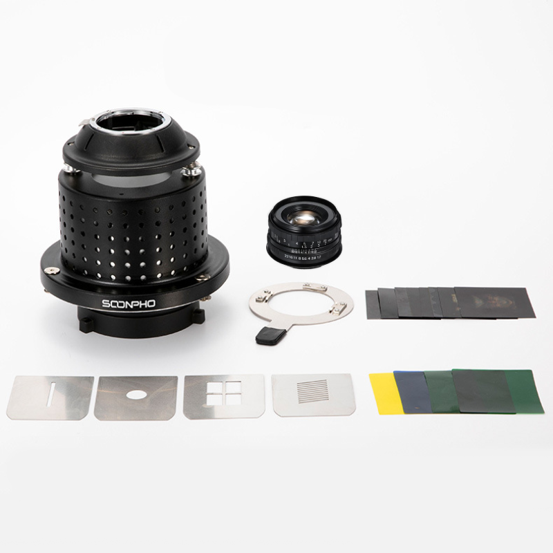 Condenser Photoflash Beam Tube with Lens Focalize Conical Snoots Photo Optical Art Special Effects Shaped Beam Light Flash Light Cylinder