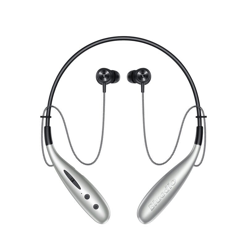 Wireless Bluetooth Earphone Neckband Headphone 13mm Drive Stereo TF Card Magnetci Adsorption Sport Headset with Mic