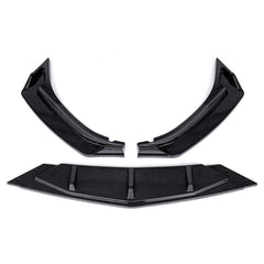 3Pcs Carbon Fiber Look Car Front Bumper Splitter Lip Diffuser Body Kit Spoiler Guard Protection